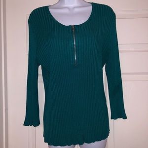 🚨 NY&Co - Ribbed Shirt w/ Zipper